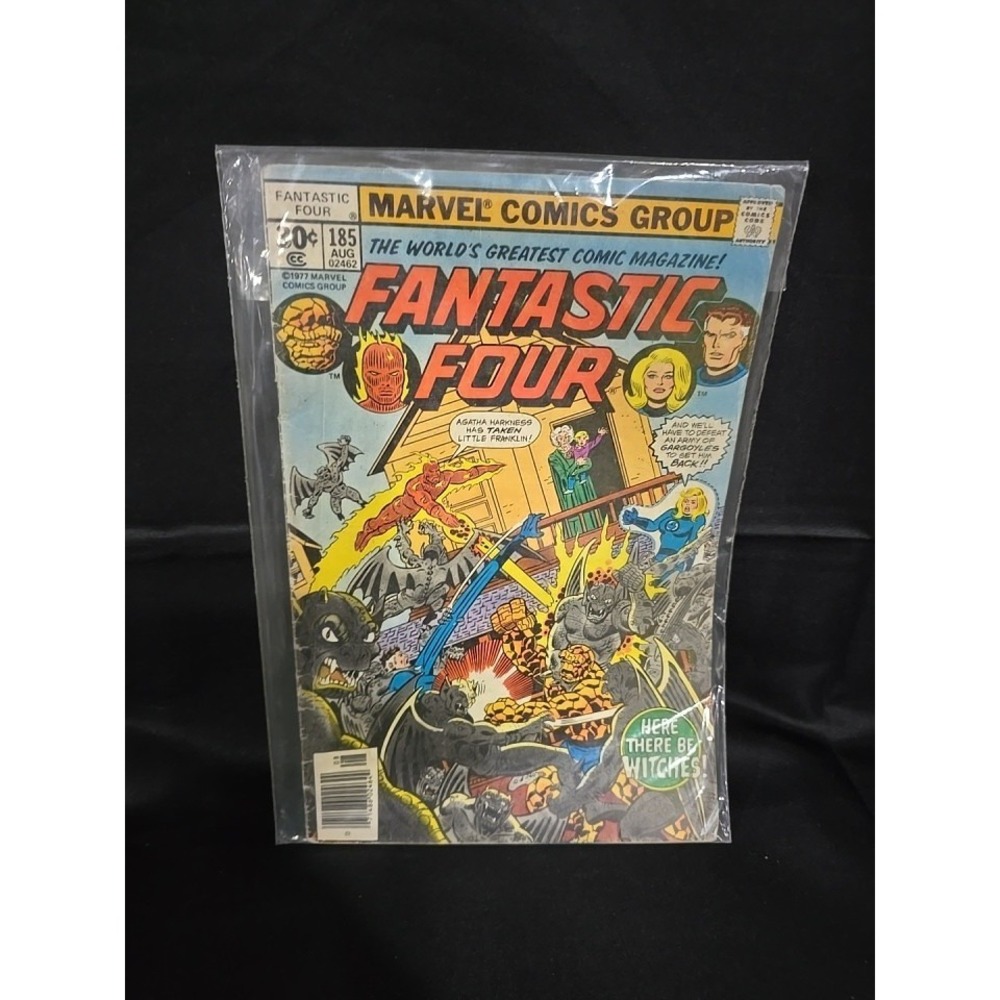 Fantastic Four #185 Newsstand 1st Nicholas Scratch Appearance VG- (1977 Marvel)